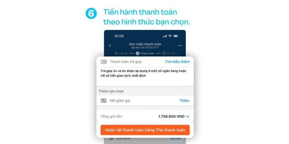 Thanh toán vé máy bay